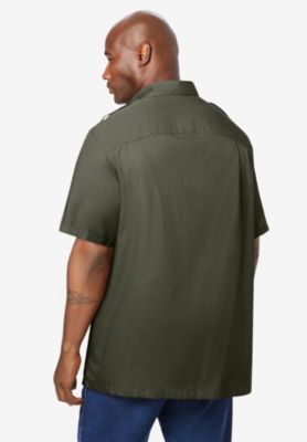 by KingSize Men's Big & Tall Short-Sleeve Pilot Shirt