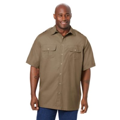 Big & Tall by KingSize Short-Sleeve Pilot Shirt