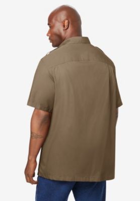Big & Tall by KingSize Short-Sleeve Pilot Shirt