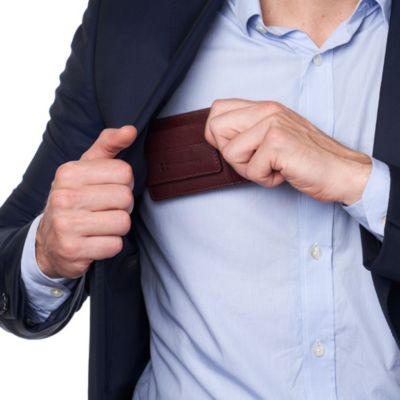 Harper Mens RFID Slim Money Clip Front Pocket Wallet Minimalist Leather ID Card Holder