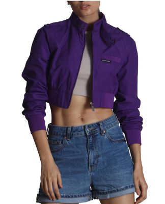 Women's Mini Cropped Racer Jacket