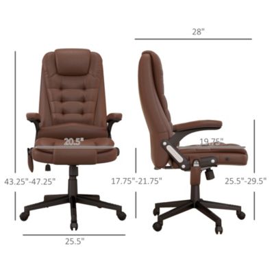 High-Back Vibration Massage Chair, Heating Office Chair,