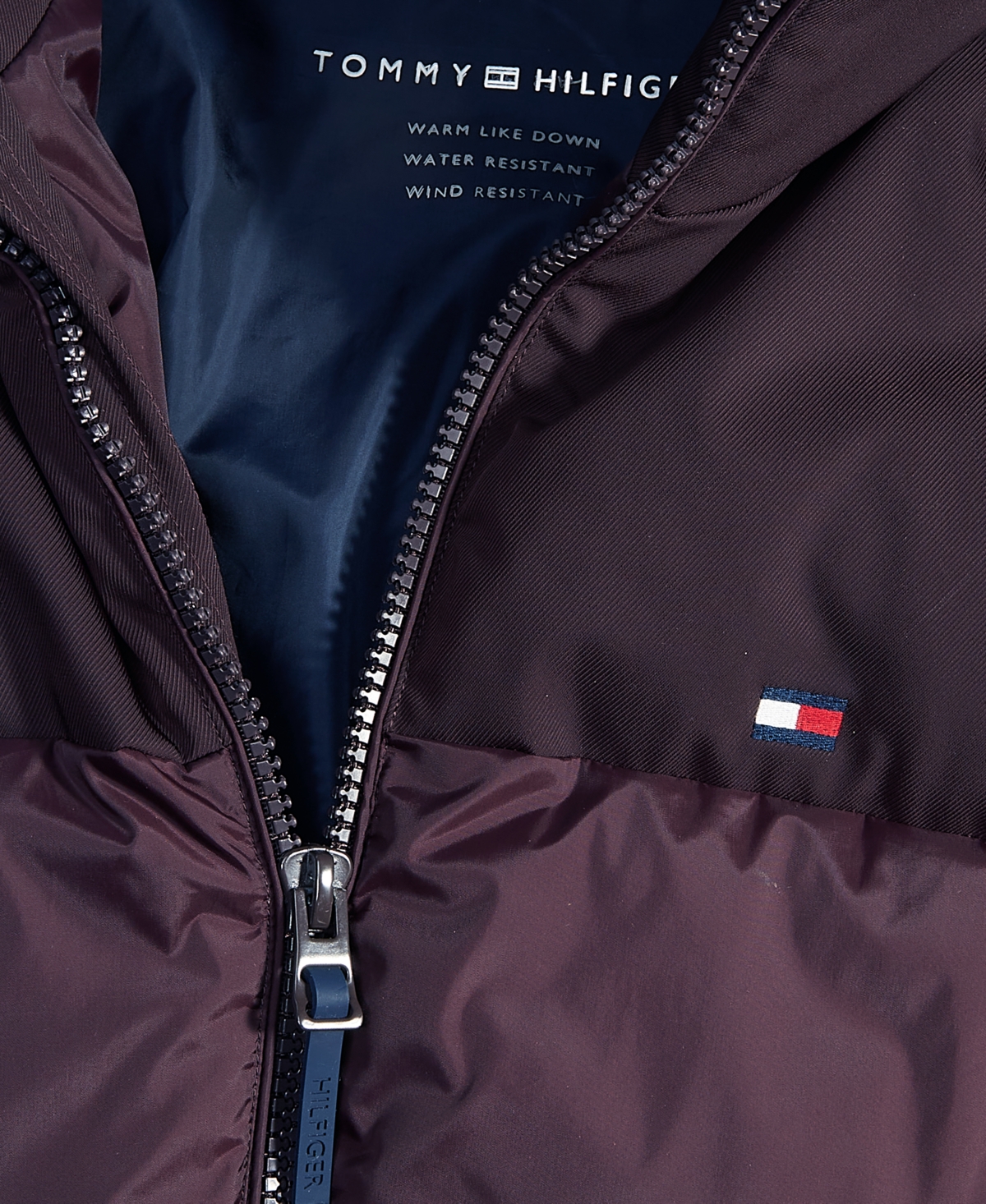Tommy Hilfiger Men's Mixed-Media Puffer Jacket