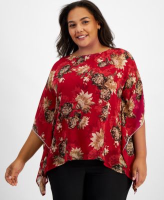 Chiffon poncho plus size online