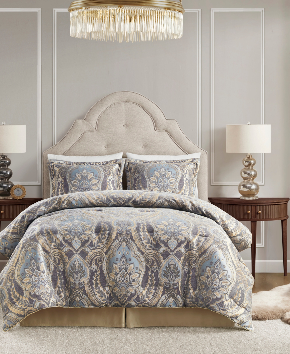 Croscill Julius 4-pc Comforter Set, California King In Blue