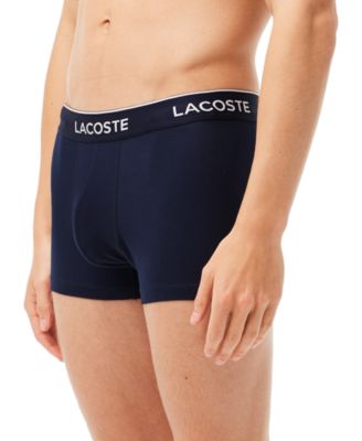 Men's 3-Pack Cotton Stretch Color Waistband Trunks