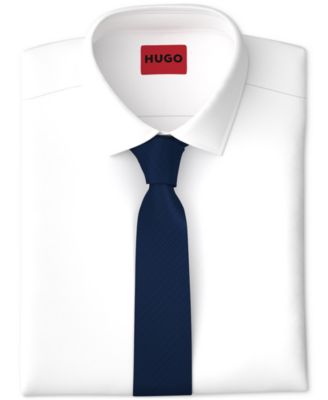 HUGO by Hugo Boss Men s Dark Blue Silk Tie Macy s