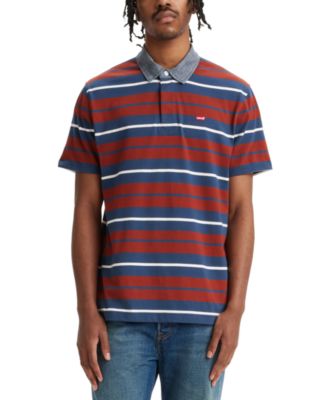 Levi s Men s Relaxed Fit Short Sleeve Striped Rugby Shirt Macy s