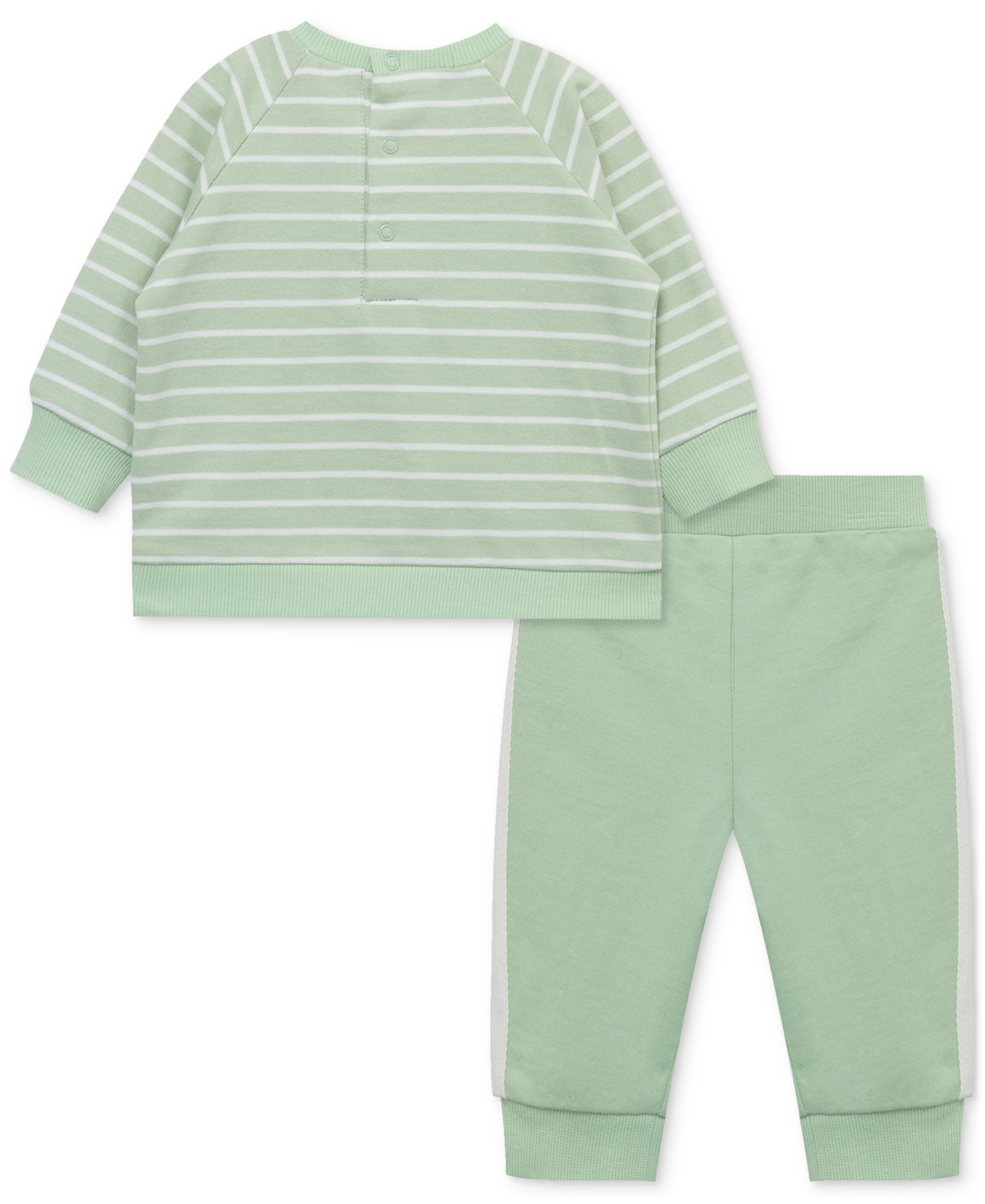 Little Me Baby Boys 2-pc. Jungle Sweatshirt & Sweatpants Set In Green