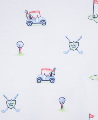 Baby Boys Cotton Golf Nightgown & Hat Set