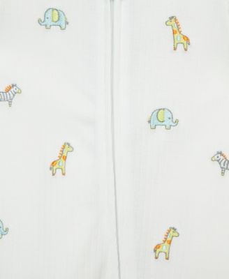 Baby Cotton Safari Animals Footie & Hat Set