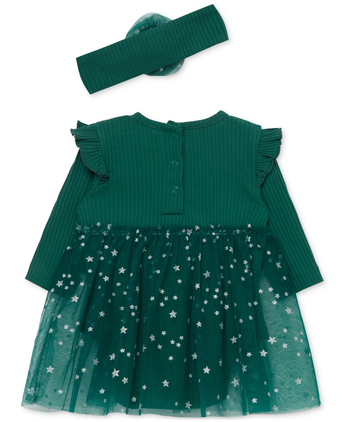 Little Me Baby Girls Joy Bodysuit Dress & Headband, 2 Piece Set