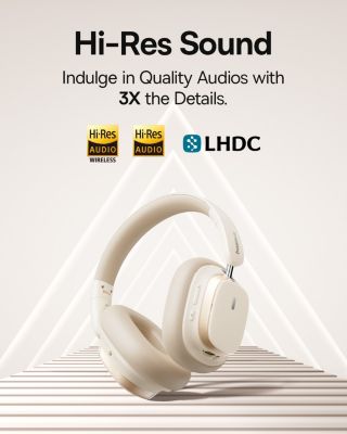 Bowie H1s Noise-Cancellation Wireless Headphones White