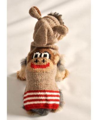 S Monkey Hoodie Dog Sweater