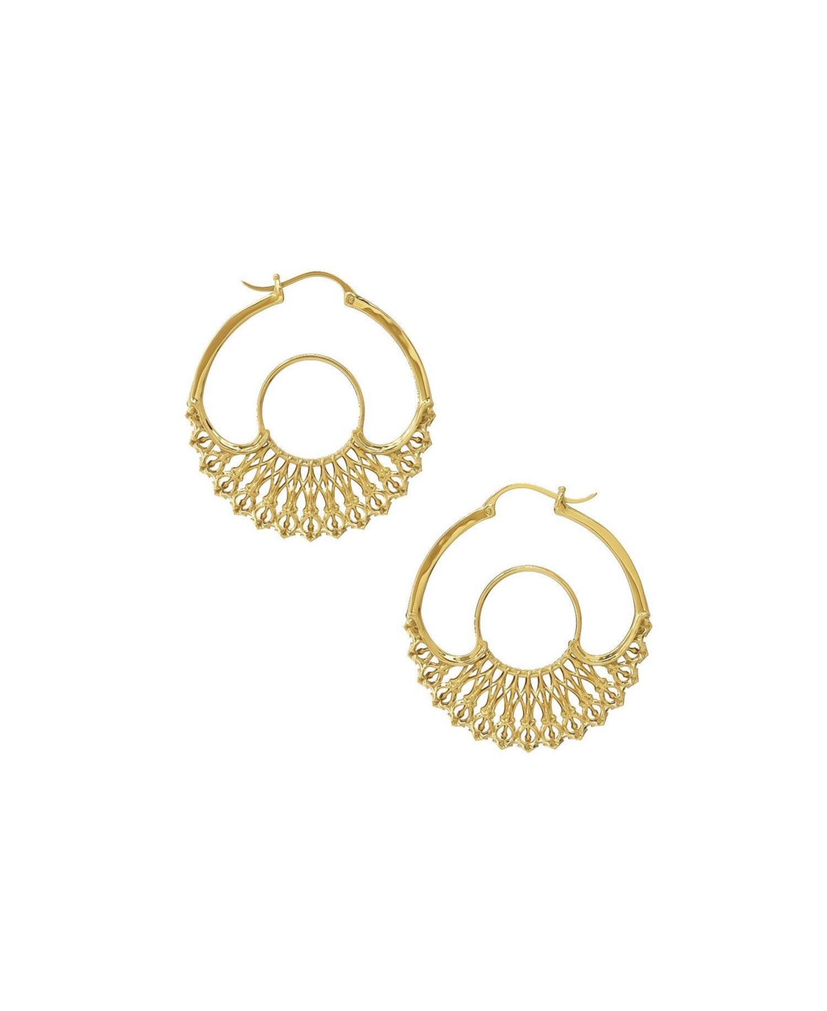 Iris Hoops Gold Small - Gold