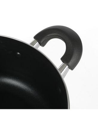 Clairorne 7 Piece Aluminum Premium Nonstick Pots and Pans Cookware Set W/ Induction & Bakelte Stay Cool Handle - White W/ Speckle