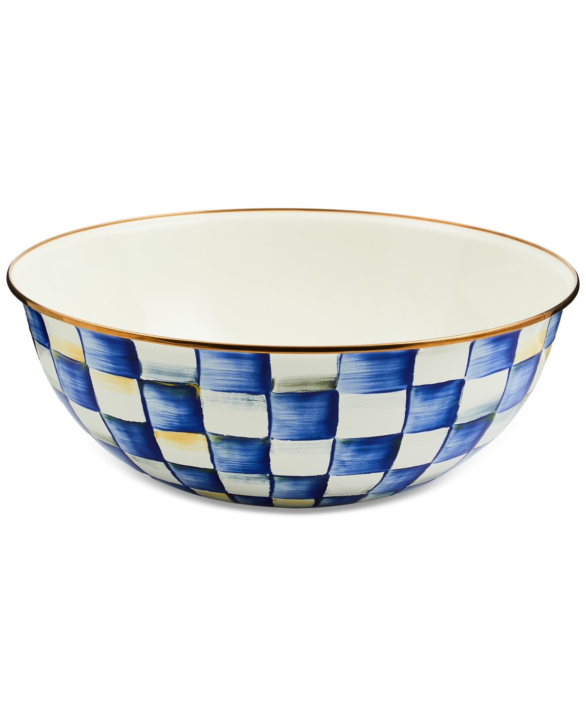 MACKENZIE-CHILDS ROYAL CHECK EXTRA-LARGE EVERYDAY BOWL, 192-OZ. 