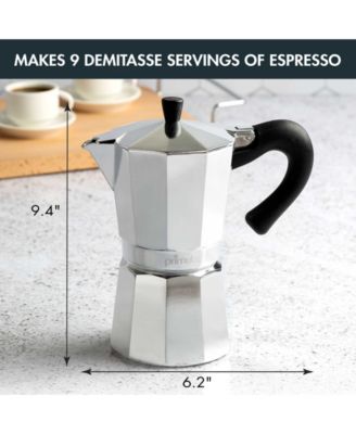 Aluminum Stovetop 9-Cup Espresso Maker