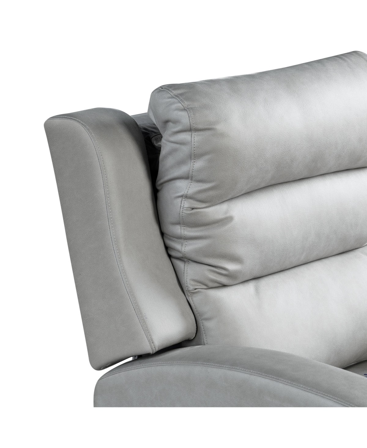 Relax A Lounger 54.7"w Polyester Akron Power Reclining Loveseat In Gray