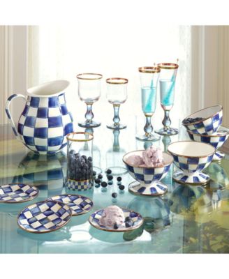 Royal Check Enameled Steel Pitcher