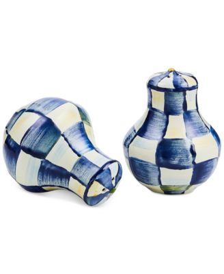 Royal Check Salt & Pepper Shakers