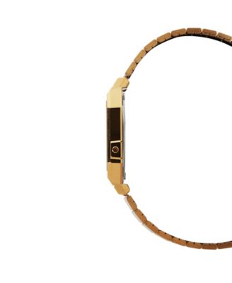 Unisex Digital Gold Tone Stainless Steel Watch, 35.5mm A700WEVG-9AVT