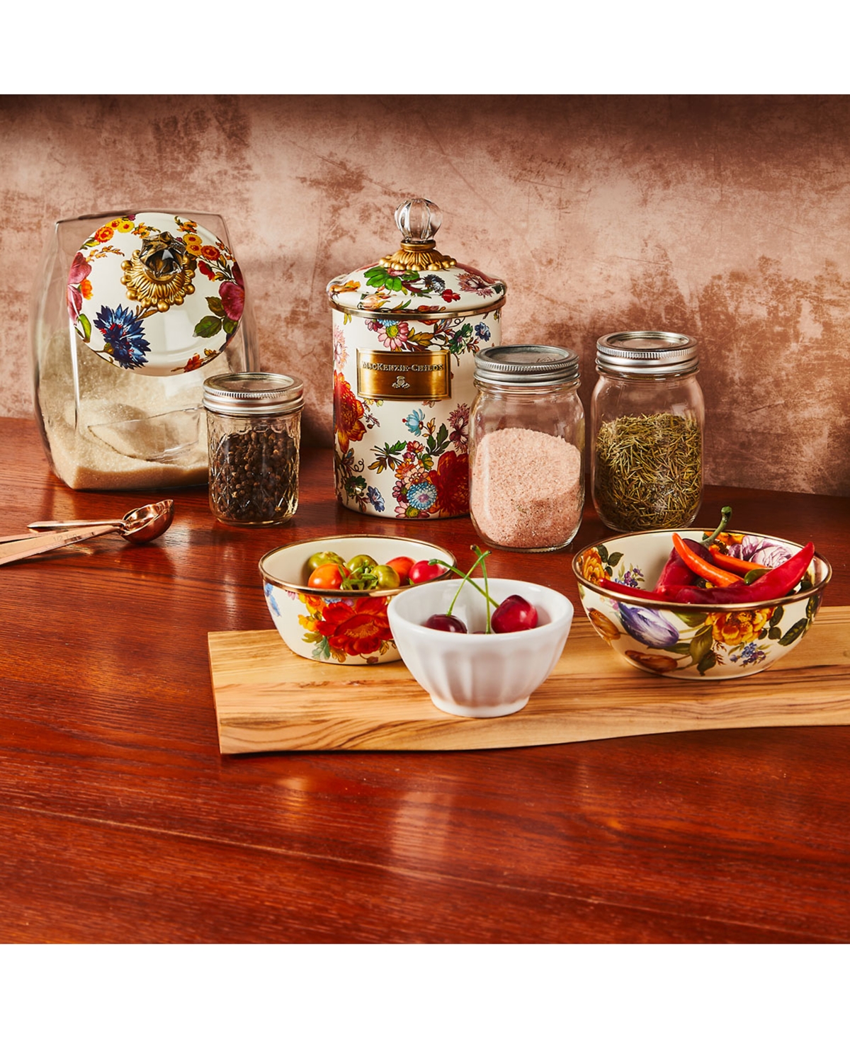 Mackenzie-Childs White Flower Market Everyday Bowl, 16-oz