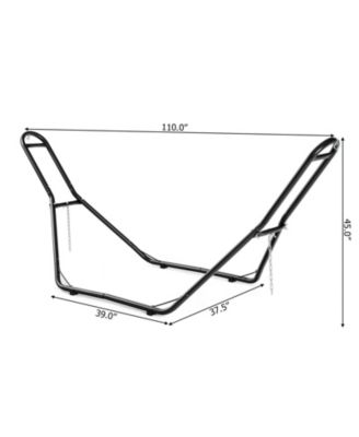 Hammock Stand Heavy Duty Steel Frame Hanging Hooks Indoor Outdoor