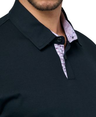 Men's Slim-Fit Wrinkle-Free Solid Mercerized Cotton Polo Shirt