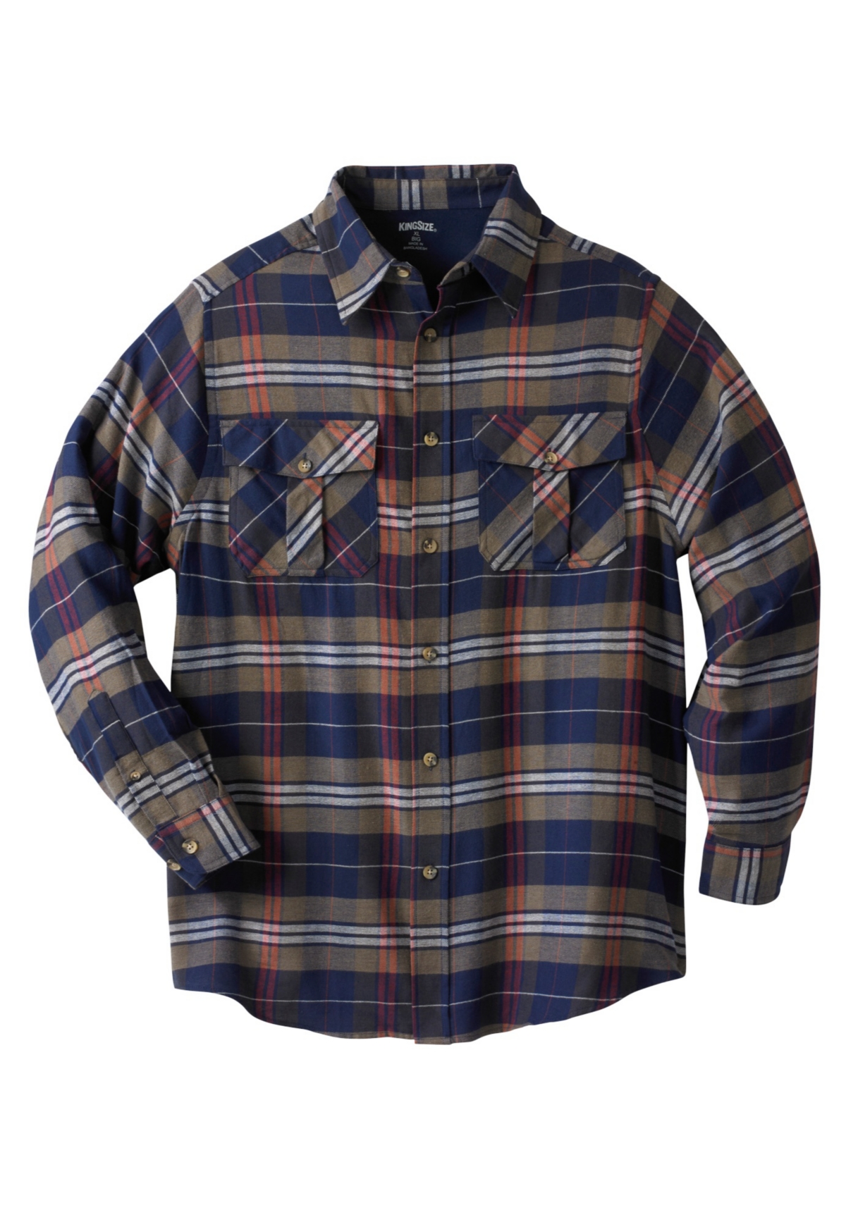 KingSize Big & Tall Signature Plaid Flannel Shirt