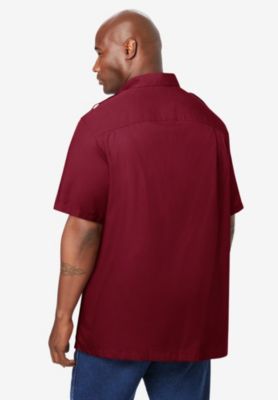 Big & Tall by KingSize Short-Sleeve Pilot Shirt