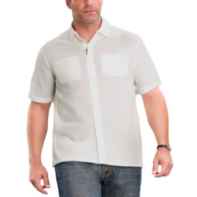Big & Tall Short-Sleeve Linen Shirt