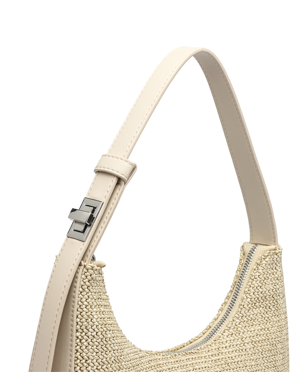 Like Dreams Luna Spring Straw Shoulder Bag In Lilac