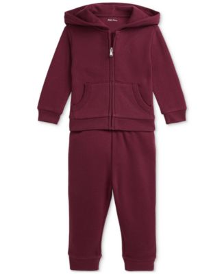 Maroon Polo Ralph Lauren Hoodie Baby Baby Fleece Hoodie Pant