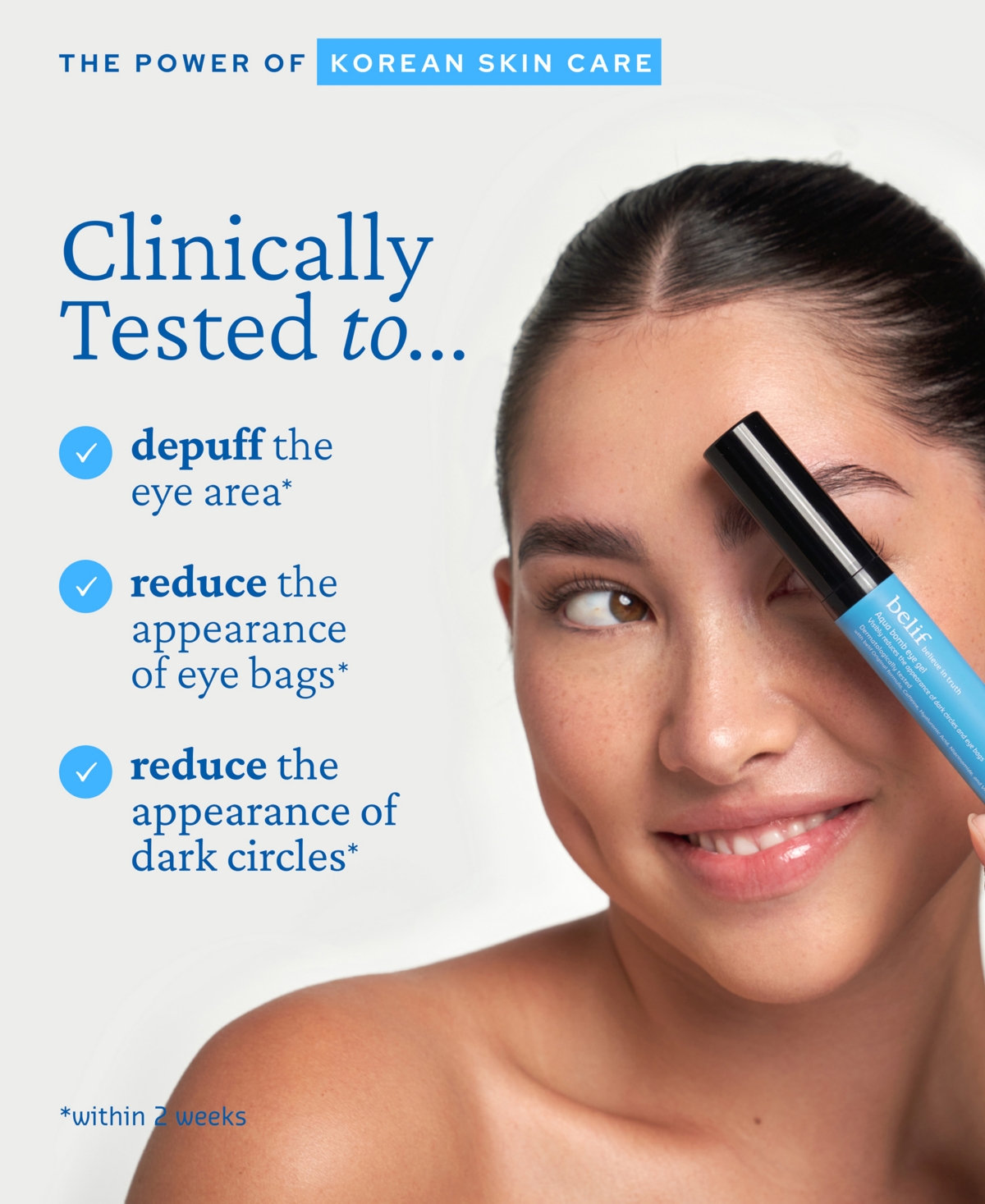 Belif Aqua Bomb Depuffing Eye Gel With Caffeine + Hyaluronic Acid 0.5 oz / 15 ml In No Color
