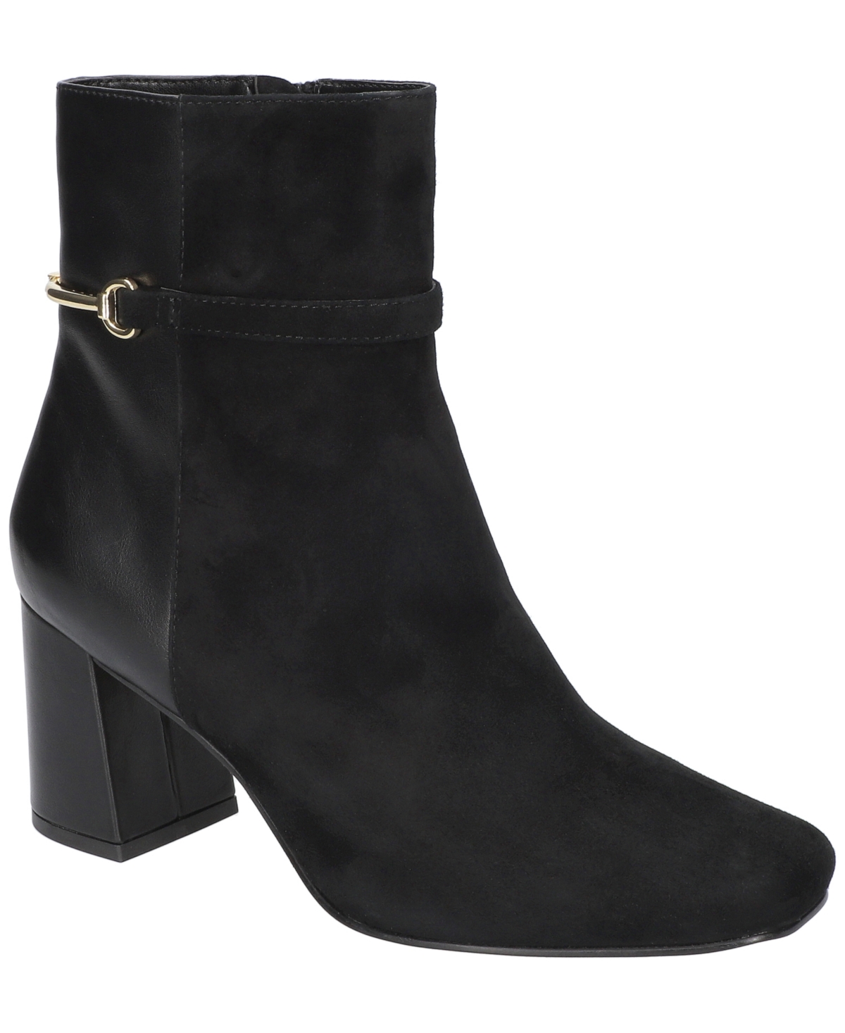 Women's Quincy Square Toe Ankle Boots - Almond Kidsuede Leather
