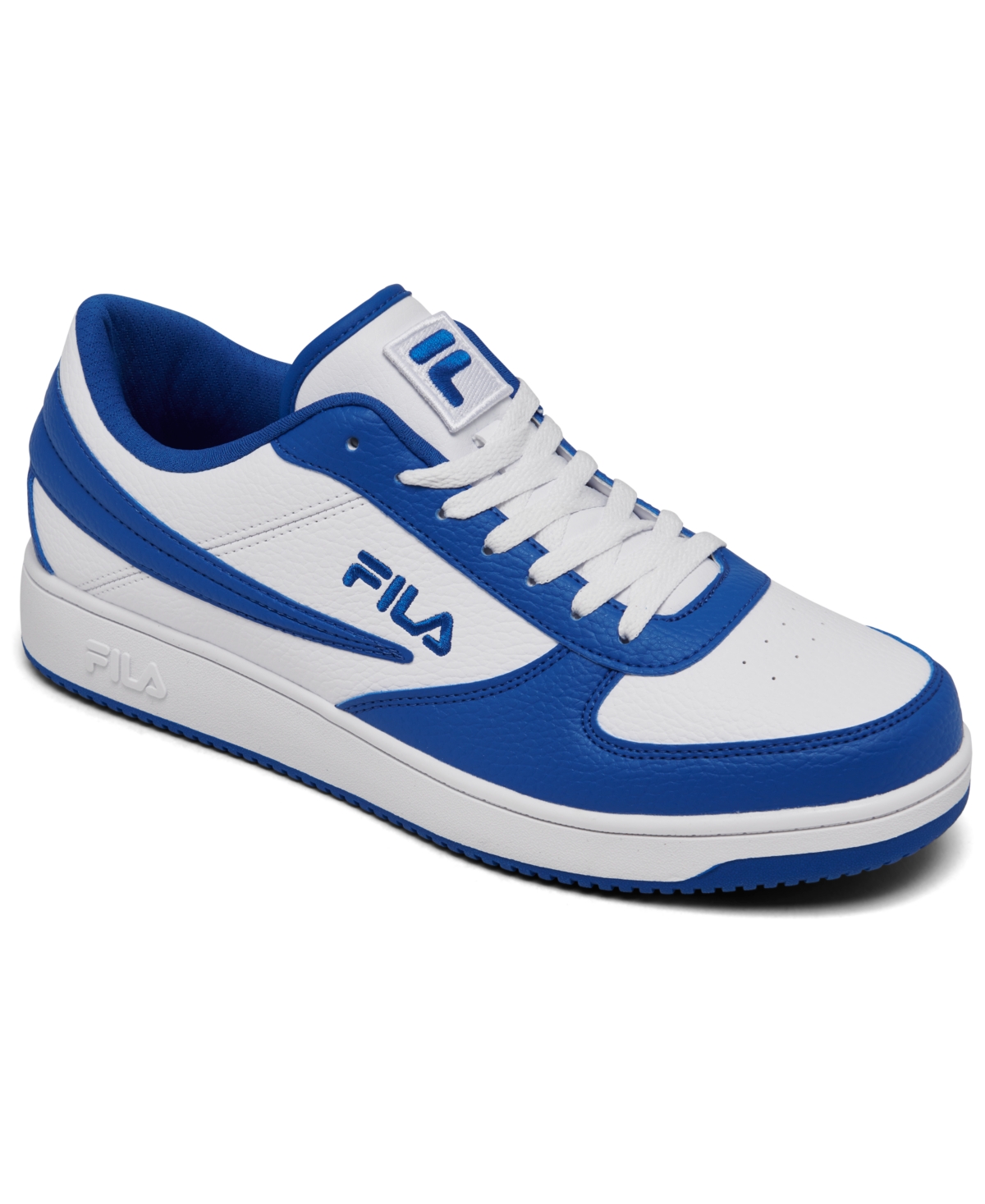 Men's A-Low Casual Sneakers from Finish Line - White/Blue