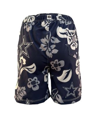 Big Boys and Girls Navy Dallas Cowboys Floral Volley Swim Trunks