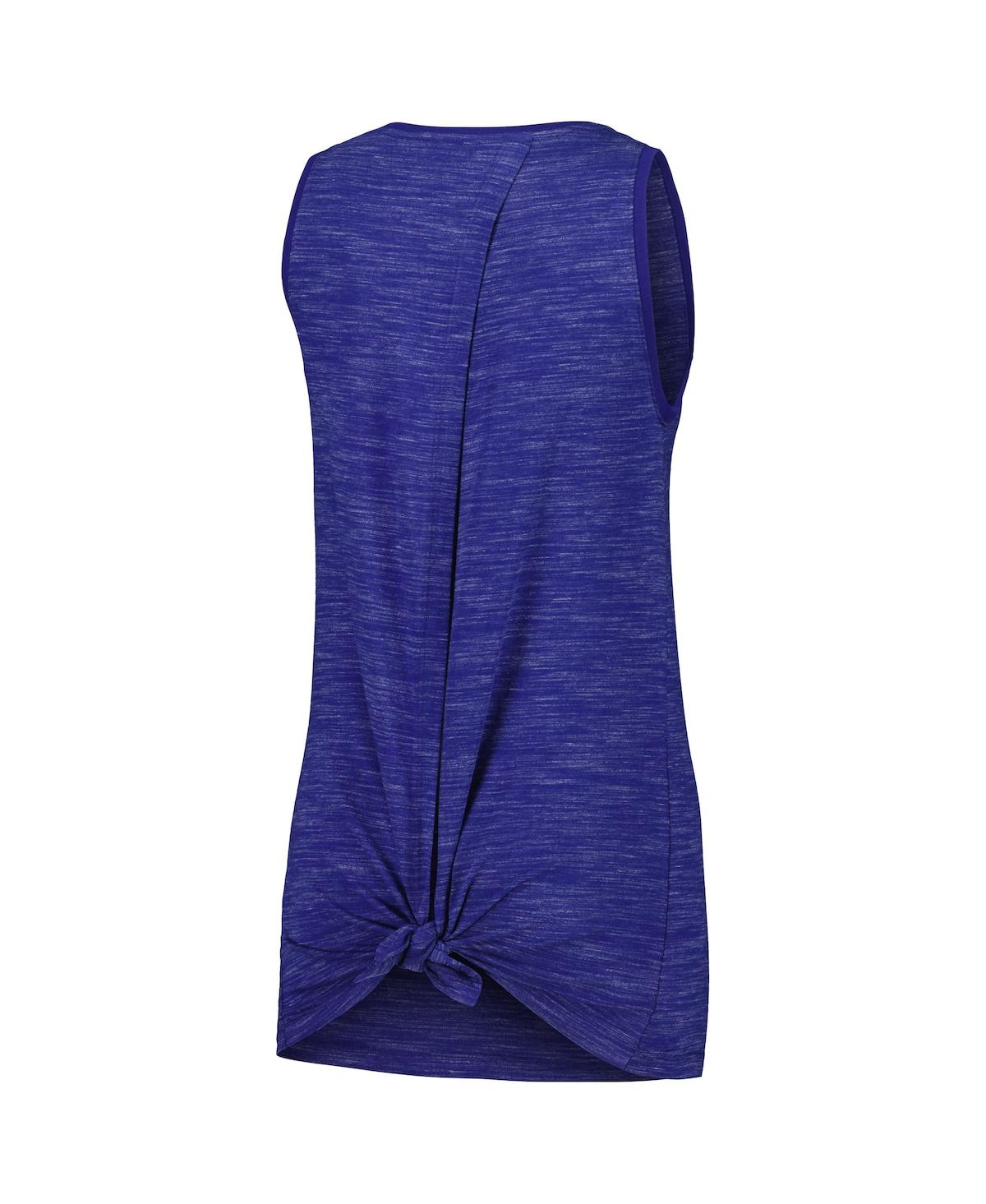 New Era Women's Royal Los Angeles Dodgers Space-dye Active Tank Top In Royal