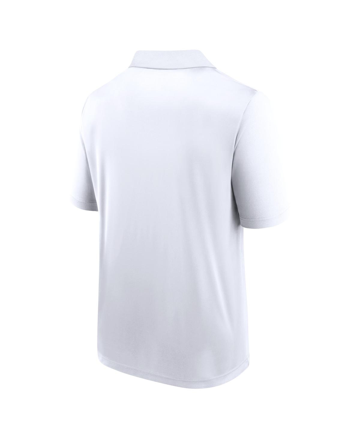 FANATICS MEN'S WHITE ATLANTA BRAVES BIG TALL VICTORY FOR US INTERLOCK POLO SHIRT 