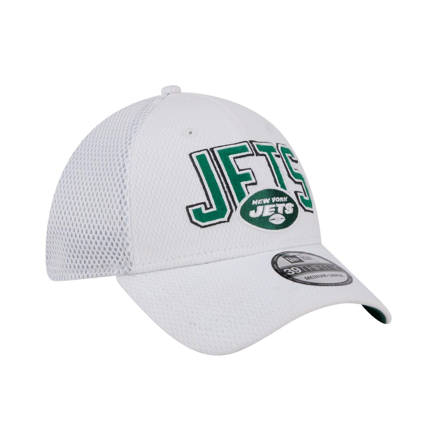 Мужская кепка New Era White New York Jets Breakers 39THIRTY Flex Hat — фото 2