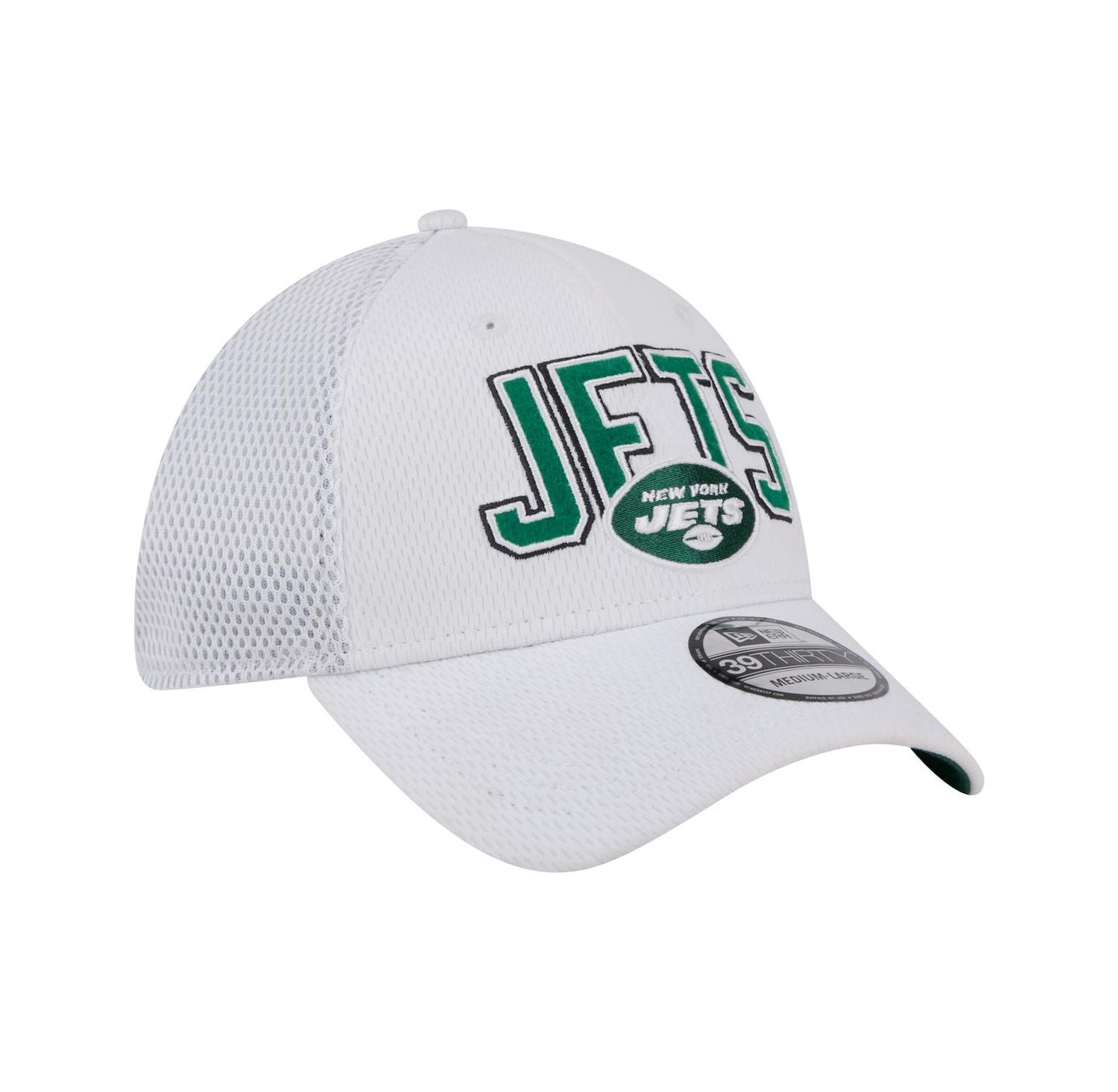 Men's White New York Jets Breakers 39THIRTY Flex Hat