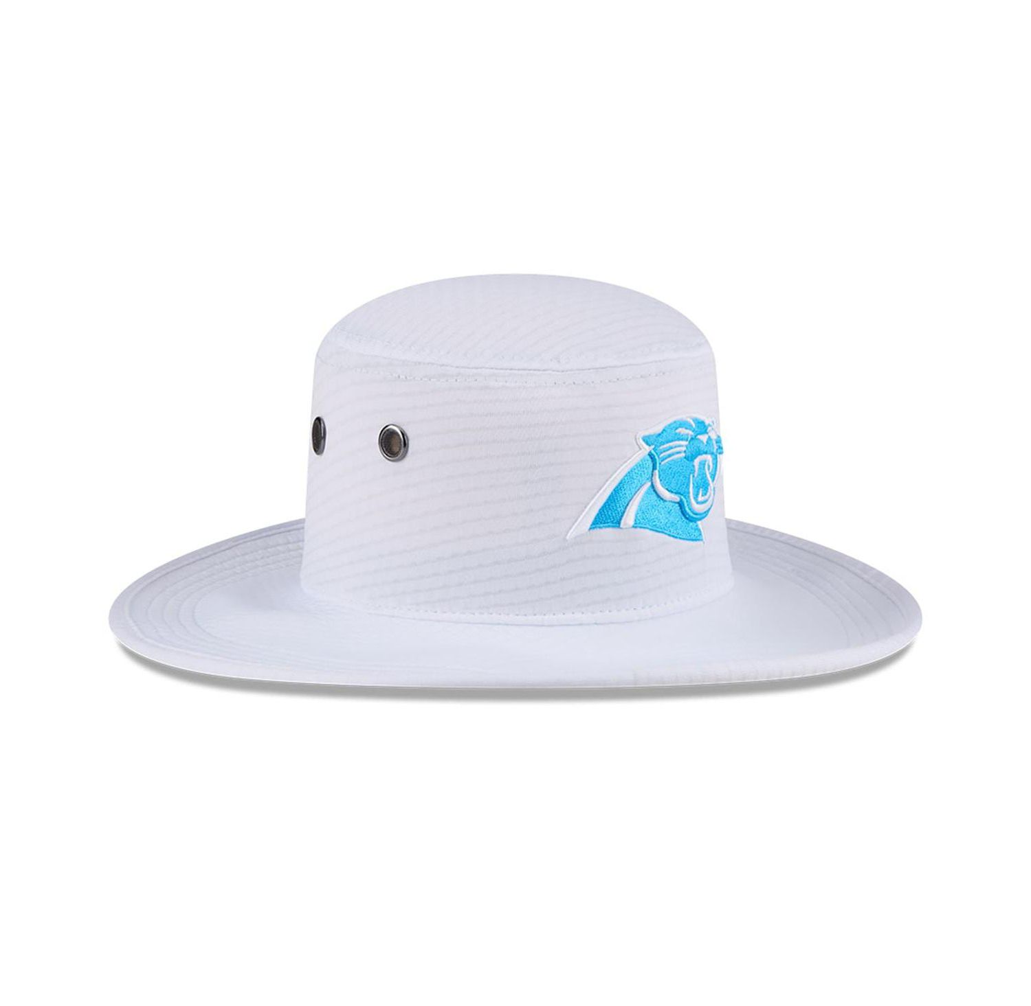 Men's White Carolina Panthers 2024 NFL Training Camp Panama Bucket Hat