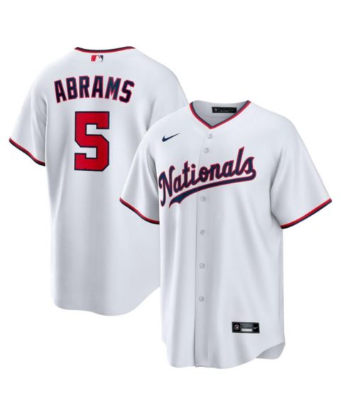 Детский топ Nike CJ Abrams White Washington Nationals Home Replica Player Jersey