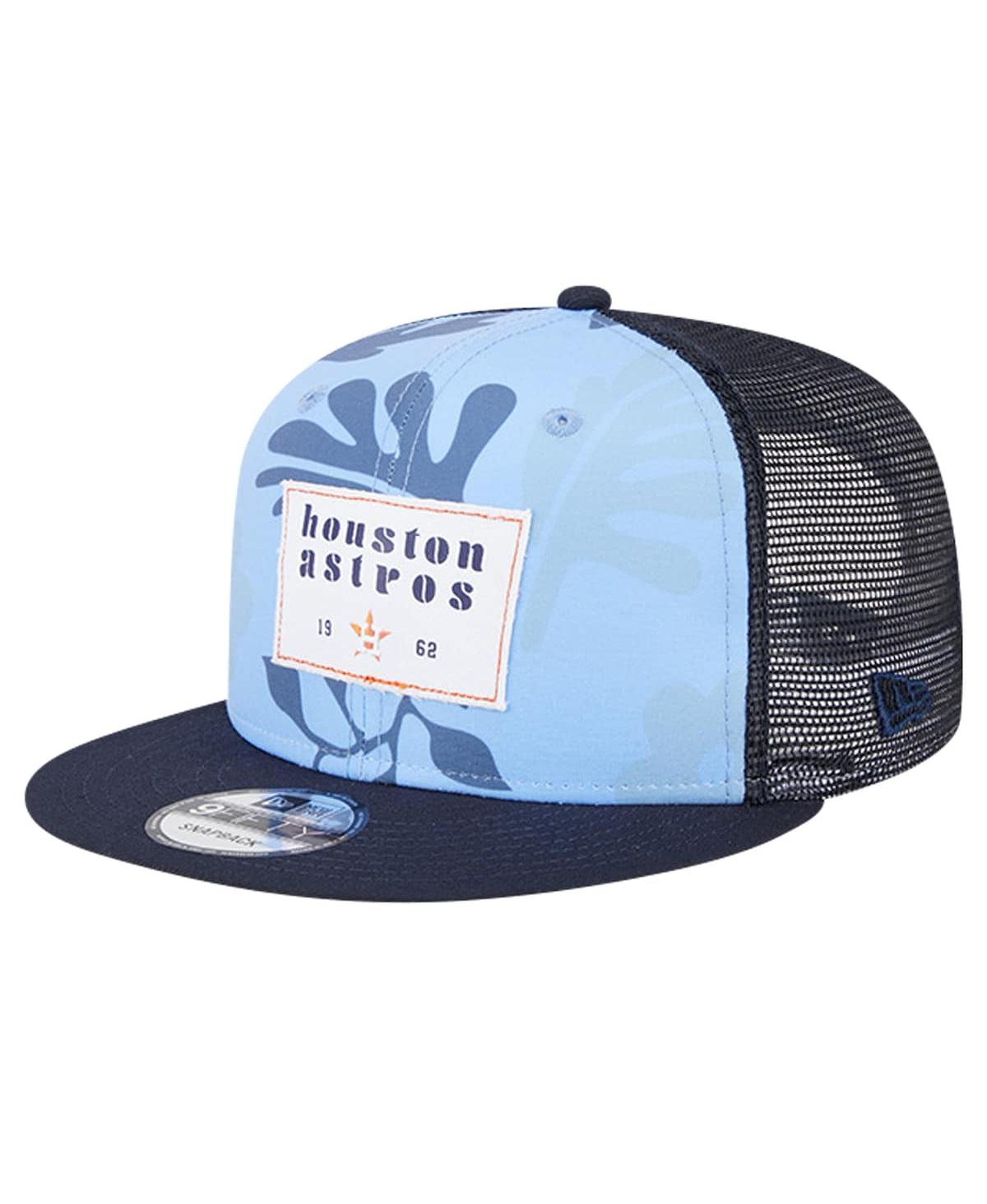 Men's Navy Houston Astros Bikini Bottom Trucker 9FIFTY Snapback Hat - Navy
