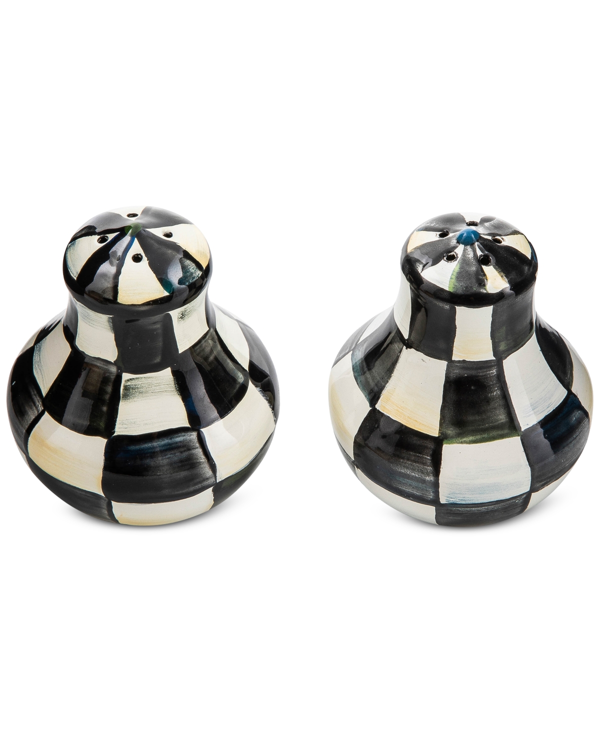 Mackenzie-childs Courtly Check Salt & Pepper Shakers In No Color