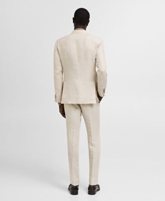 Men's Linen Slim-Fit Suit Blazer