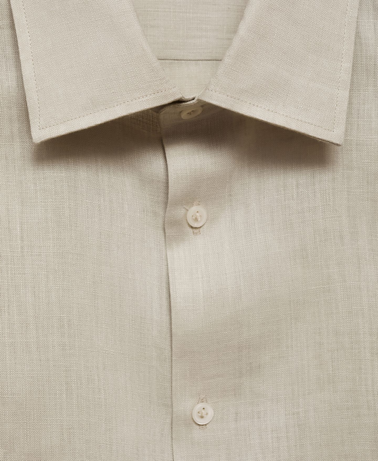 Мужская рубашка Mango Linen, цвет: Аквамариновый зелёный — фото 5
