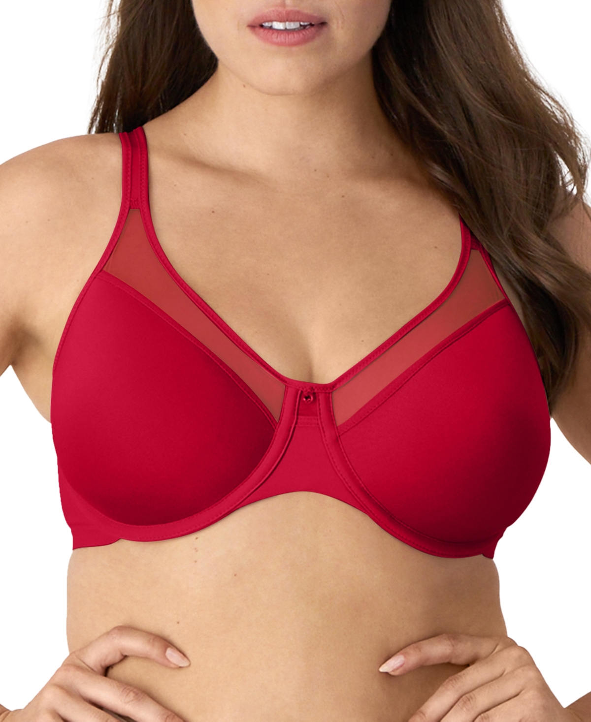 Shop Bali One Smooth U Ultra Light Shaping Underwire Bra 3439 In Scarlet Berry