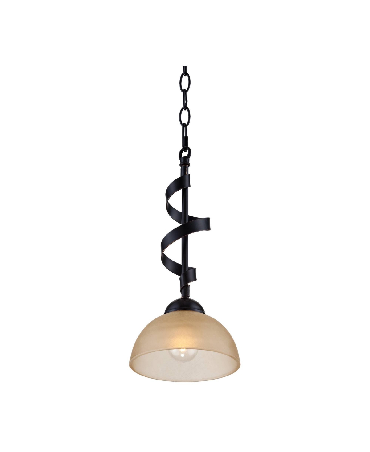 Franklin Iron Works Bronzeador Oil Rubbed Bronze Mini Pendant Light Wide Farmhouse Industrial Rustic Amber Glass Bowl Shade for Dining Room Living